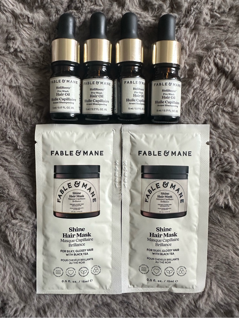 Fable & Mane Shine Hair Mask and Hair Oil